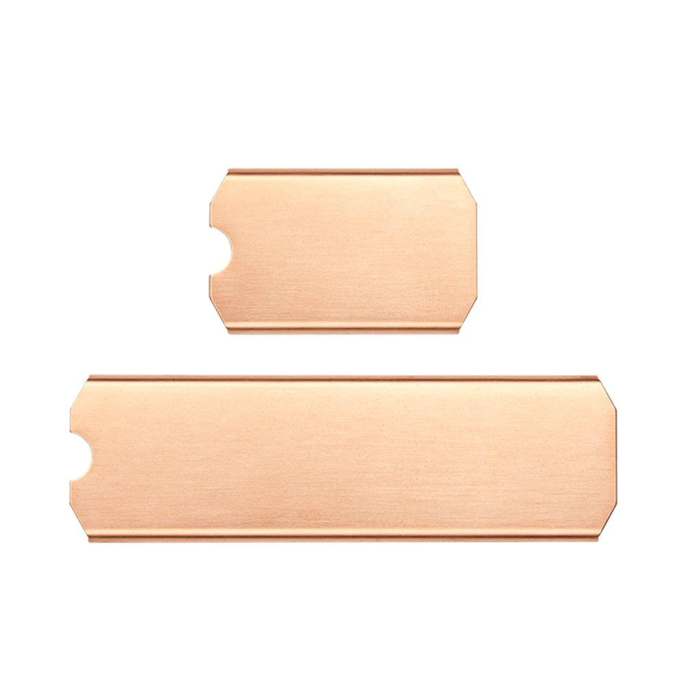 Solid State Disk Cooler Copper Lightweight Solid State Disk Radiator 0.5mm 401W Portable Set Antioxidant for Laptop Desktop