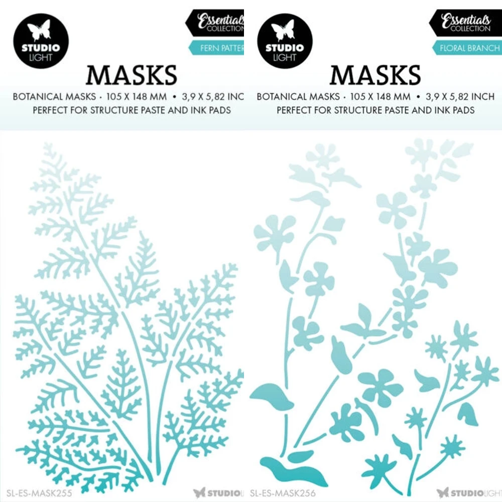 

Botanical Masks Stencils Pattern Graffiti Drawing Tool Spray Painting Template DIY Window Scrapbooking Decor