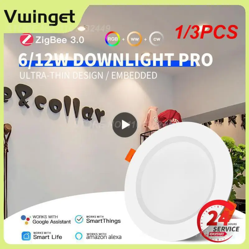

1/3PCS bluetooth-compatible Colorful Spot LED Ceiling Lamp Recessed Round Light Smart Home Luminaire RGB Dimmable Downlight 110V