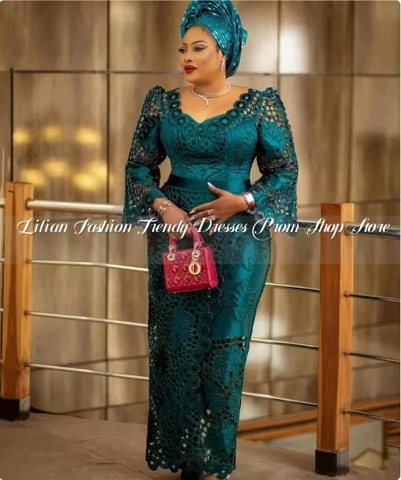 fitted lace wedding dress Ithira Kenya - Blue & Yellow Geometric Kitenge Dress Kimono Zip Long Sleeved main image 0