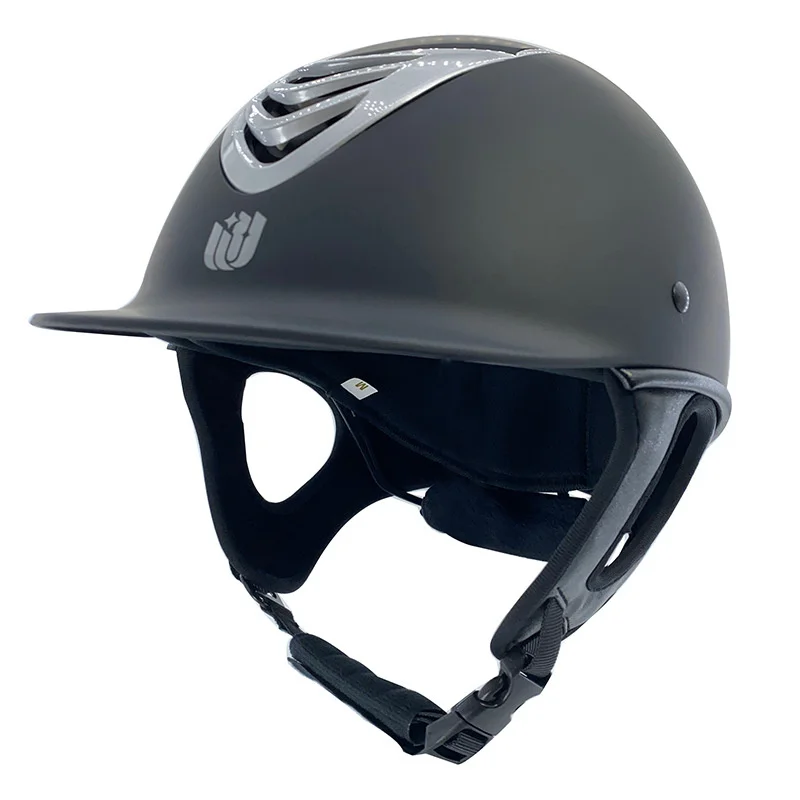 58-62cm Ultra Light Adults Equestrian helmet Riding helmet Knight Hat Removable Brim Speed helmet Horse Riding Acc 5