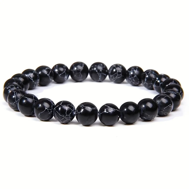 Xfoxstal 10mm Gold Obsidian Stretch Bracelet - Unisex Beaded Bracelet For Energy Protection