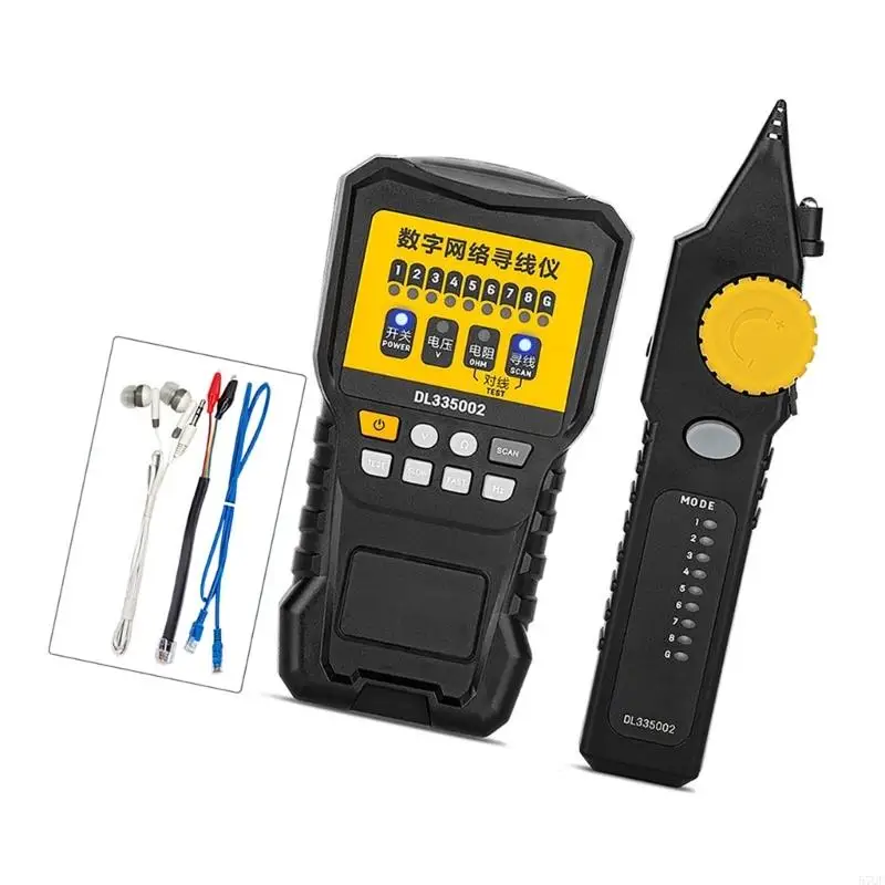 57QF Cable Line Testing Tool Telephone & Ethernet Wire Locator Wire Tracing Device Quickly Identify & Test Wiring Connection