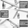 Folding Drying Rack with 35/20 Clips Stainless Steel Windproof Underwear Socks Clip Swivel Hook Hanger Space Saving Drying Rack 5