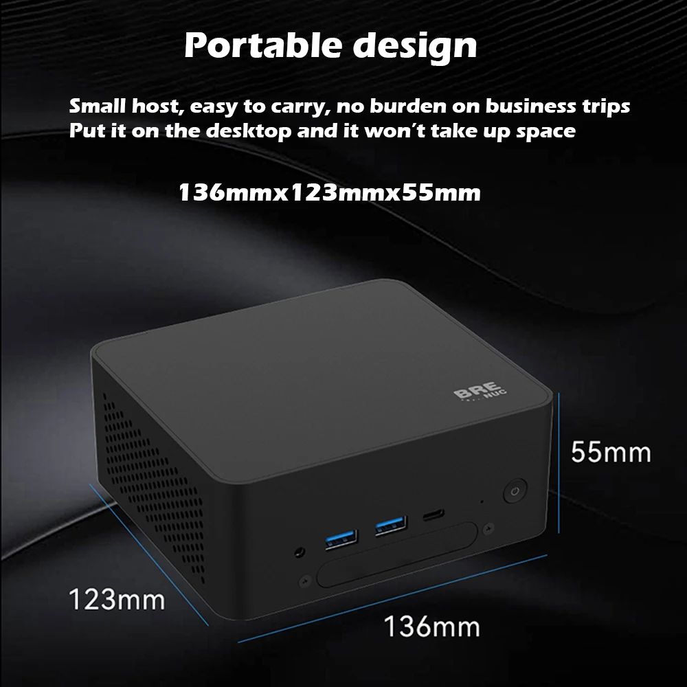 SZBOX Intel i5 13500H Mini PC DDR5 5200MHz WiFi6 BT5.2 2.5G LAN HDMI2.0 Type-C RJ45 M.2 SSD Gaming Computer Computer PC 5
