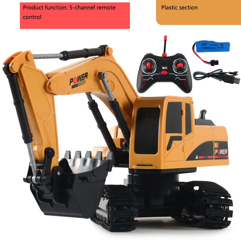 1: 20 Large Alloy Remote Control Excavator 11 Channel Crawler Excavator Children Boy Competition Engineering Vehicle Model Toy remote control cars & trucks RC Cars