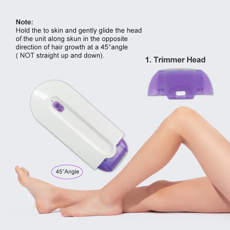 Two In One Electric Women'S Usb Charging Lightweight Women'S Hair Remover Painless Shaving Mini Body And Face Shaver