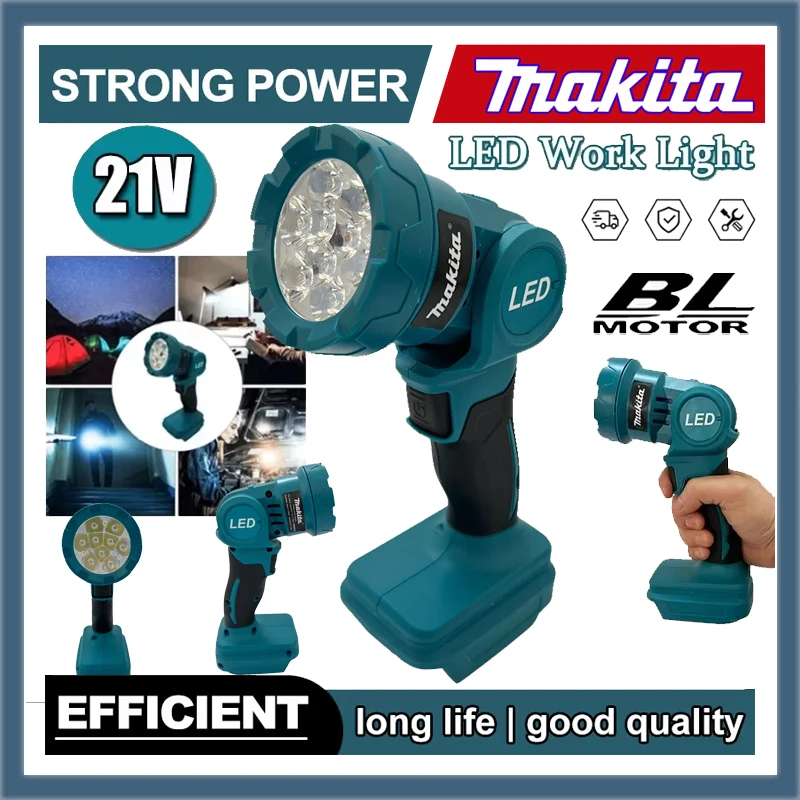 Indoor Outdoors Night Searchlight Tool Cordless LED Work Light Rechargeable Flas
