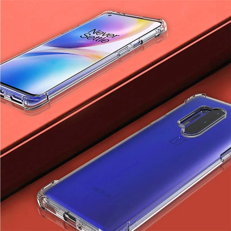 Transparent Clear Shockproof TPU Silicone Phone Cover