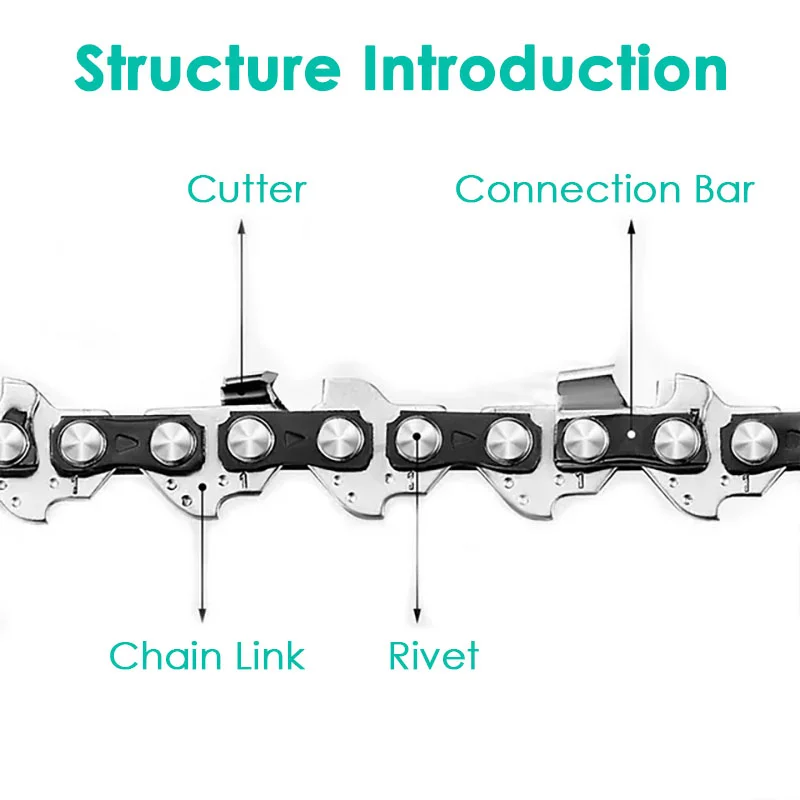 4/6 Inch Chainsaw Chain Parts Accessoy Saws Blades Guide Mini Chain Saw Chain Garden Power Tools Set Steel Electric Chainsaws