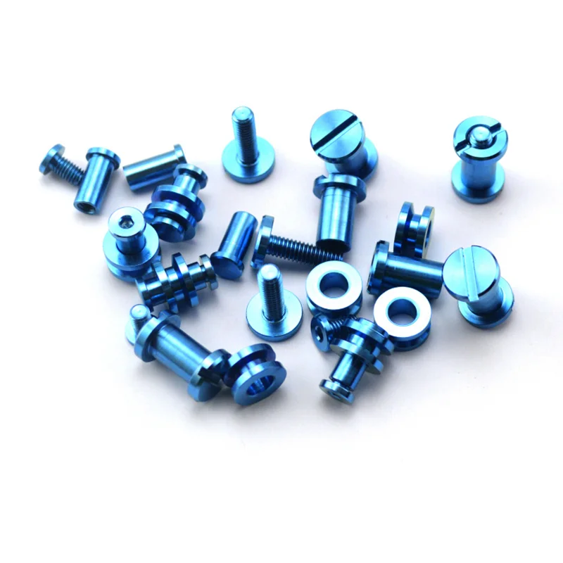 1 Full Set Knife Handle Titanium Alloy Screws Complete Hardware Kit for Rick Hinderer XM-18 3.5\'\' Spindle Support Shaft XM18