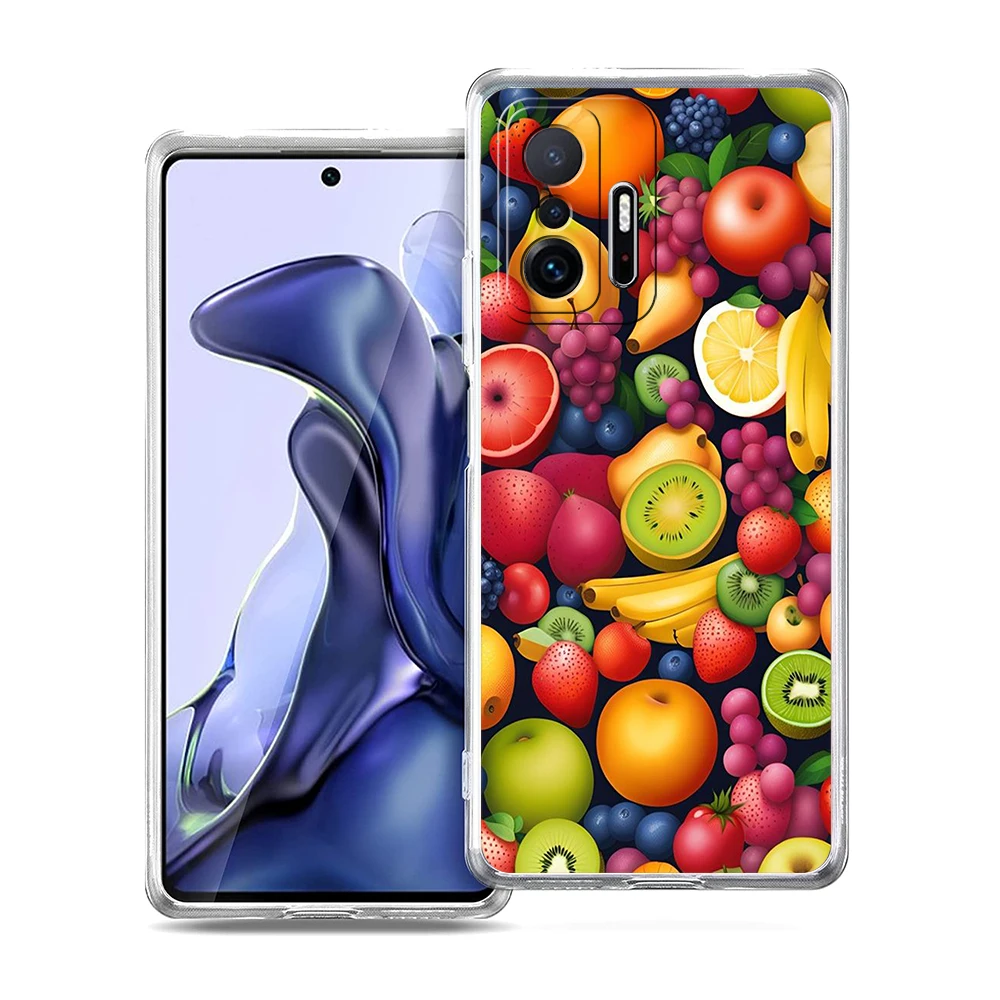 Soft Transparent Cartoon Fruit Phone Case