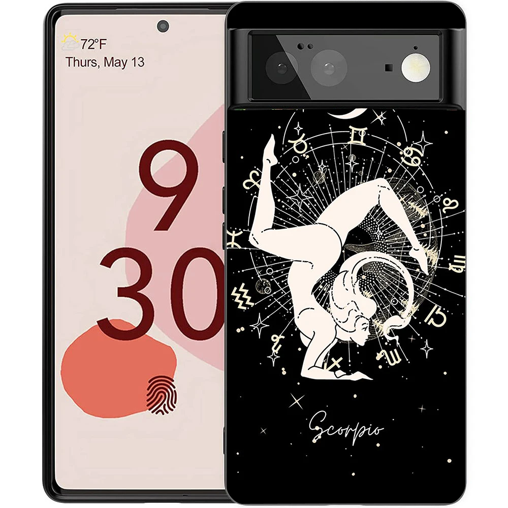 Zodiac-Themed Shockproof Silicone Phone Case Cover