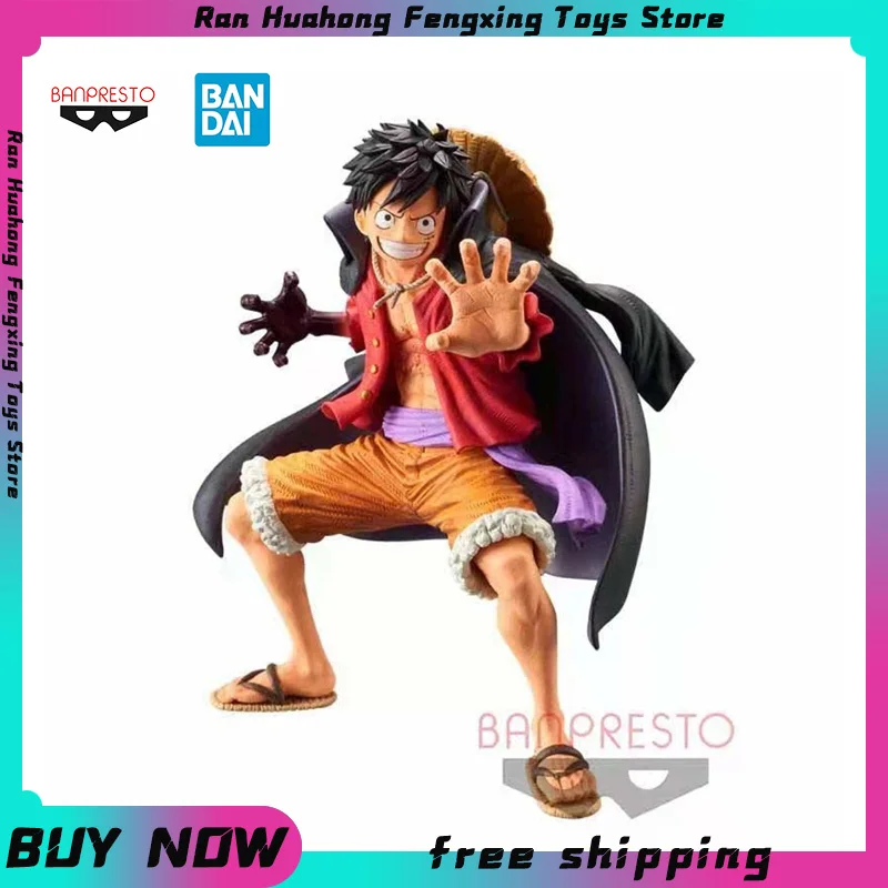 

Bandai Original Banpresto One Piece Monkey D. Luffy King Of Artist Action Anime Figure Ornament Collection Toy Gift For Children