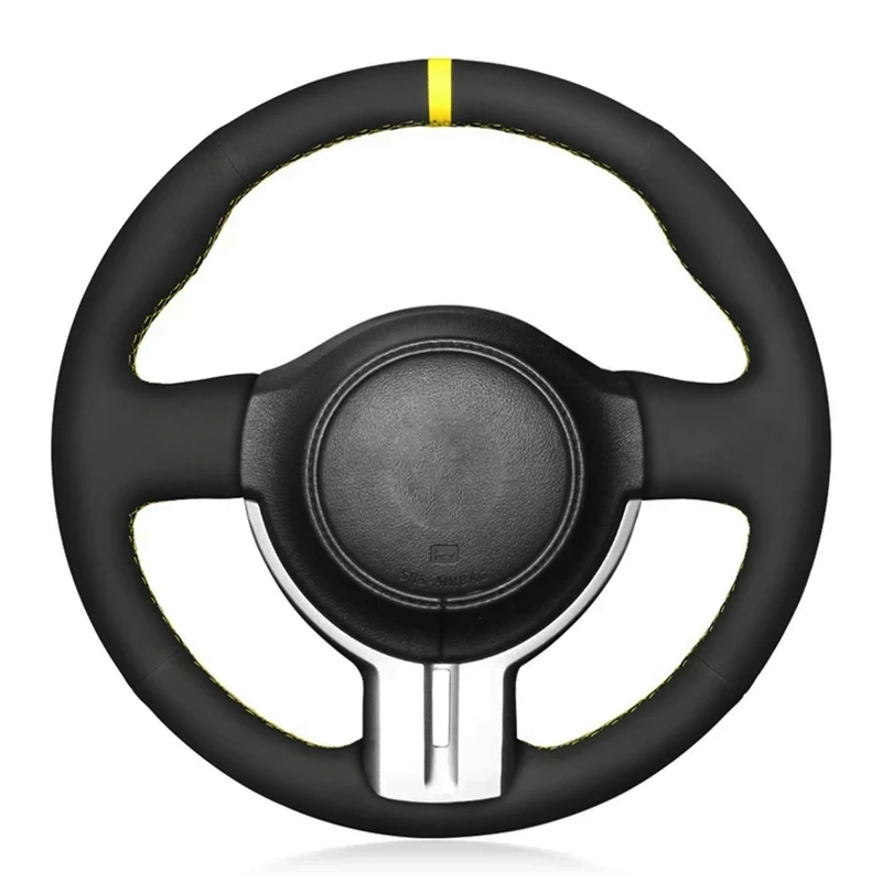 

Противоскользящая замшевая Кожаная оплетка для Toyota 86 2012-2015 Subaru BRZ 2012-2015 Scion FRS чехол рулевого колеса автомобиля автомобильные аксессуары