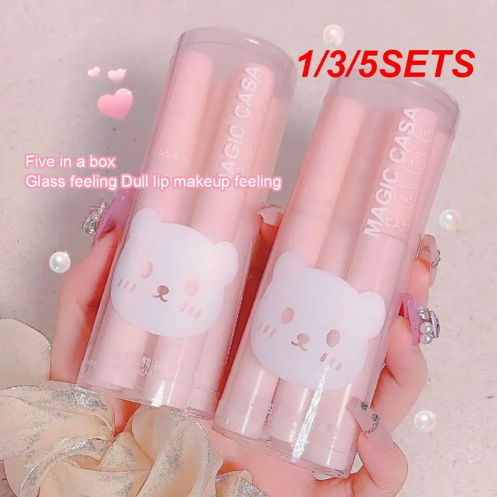 

1/3/5 комплектов, антипригарные зеркальные водостойкие блески для губ