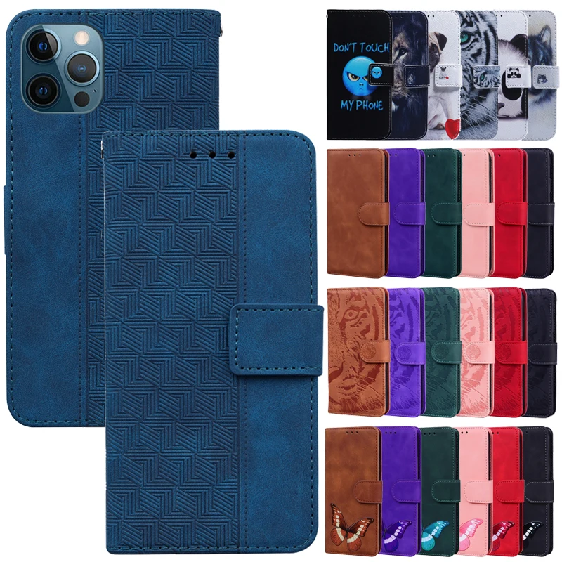 

12 Leather Case For iPhone 12 Pro Max Magnetic Flip Wallet Case Cover For iPhone12 12 Mini 12Pro 12PM IP12 Card Slot Phone Cases