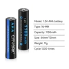 CITYORK 1.2V AAA Ni-MH 1100mAh Rechargeable Batteries 3a battery with 4 Solt LCD display 1.2V AA AAA 2a 3a fast charging charger 2