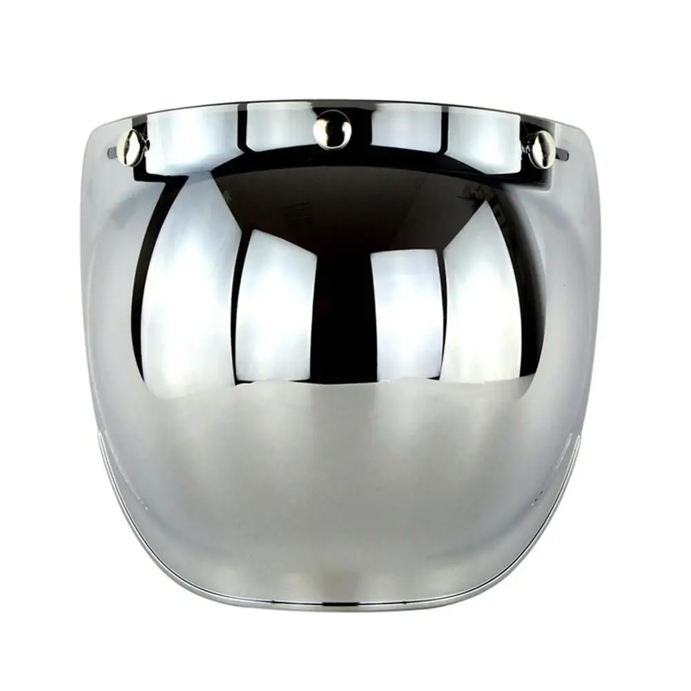 Motorcycle Helmet LENS Bubble Mirror Sun Shield Visor 3-snap Retro Flight Safety Anti-glare UV 400 Helmet Goggles With Flip