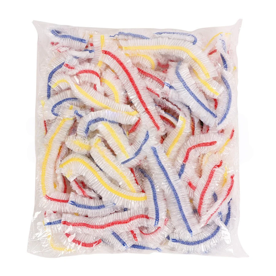 100Pcs Elastic Food Cover Plastic Wrap, Kitchen Storage Accessories Plate Bowl Covers Flim Cap