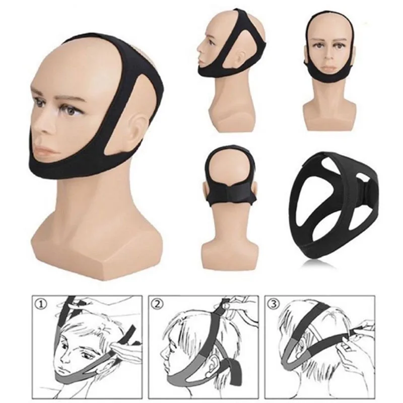 Anti Snoring Belt Triangular Chin Strap Mouth Guard for Women Men Sleep Aid