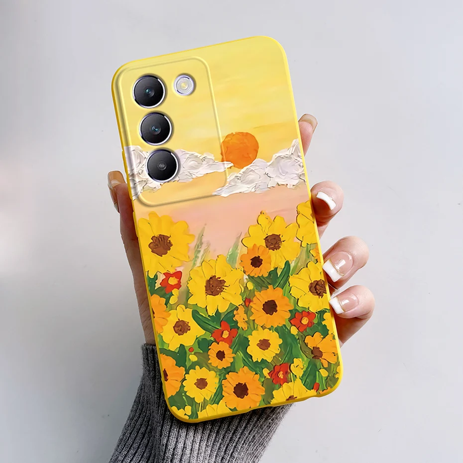 Stylish Painted Soft Silicone Phone Case Cover - Enhanced Protection Bumper