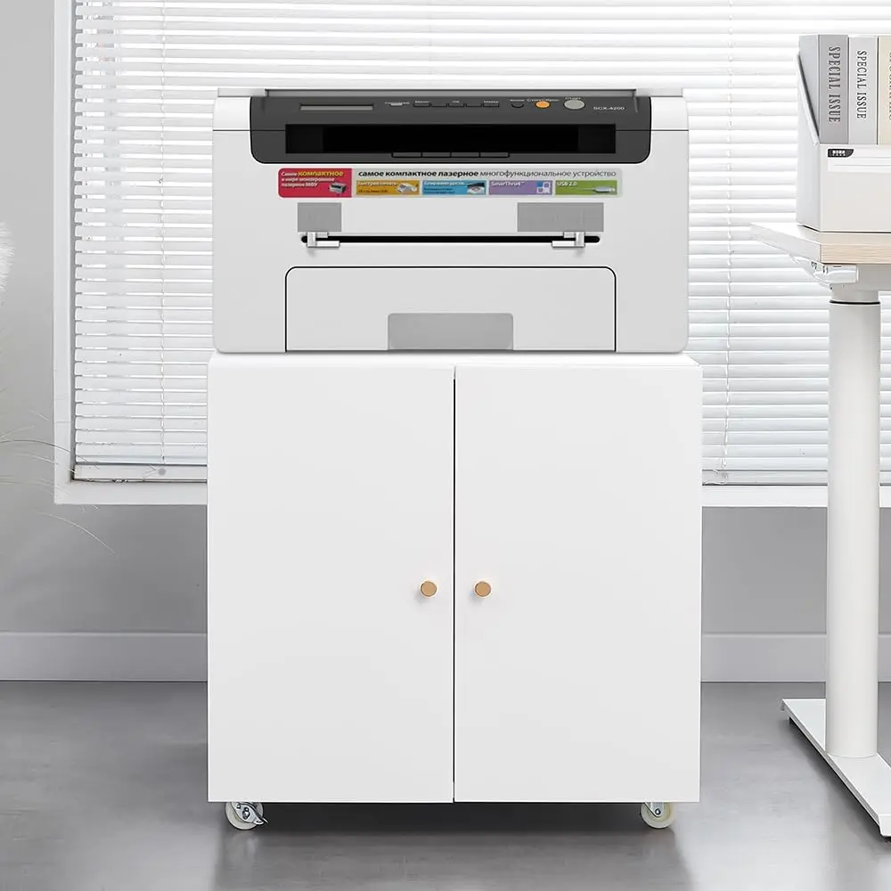 TH-00054-3 Mobile File Cabinet, 23.6inch, White