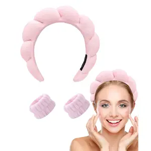 Diademas para Skincare Mujer, Juego De 7 Diademas De Spa, Diadema De  Maquillaje Y Pulsera, Diademas Faciales De Spa, Diadema De Esponja Para  Lavar La