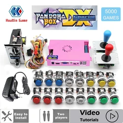 Pandora Box DX Special Kit Copy SANWA Joystick,Chrome LED Push Button, DIY Arcade Machine, Home Cabinet with Tutorial, 5000 in 1