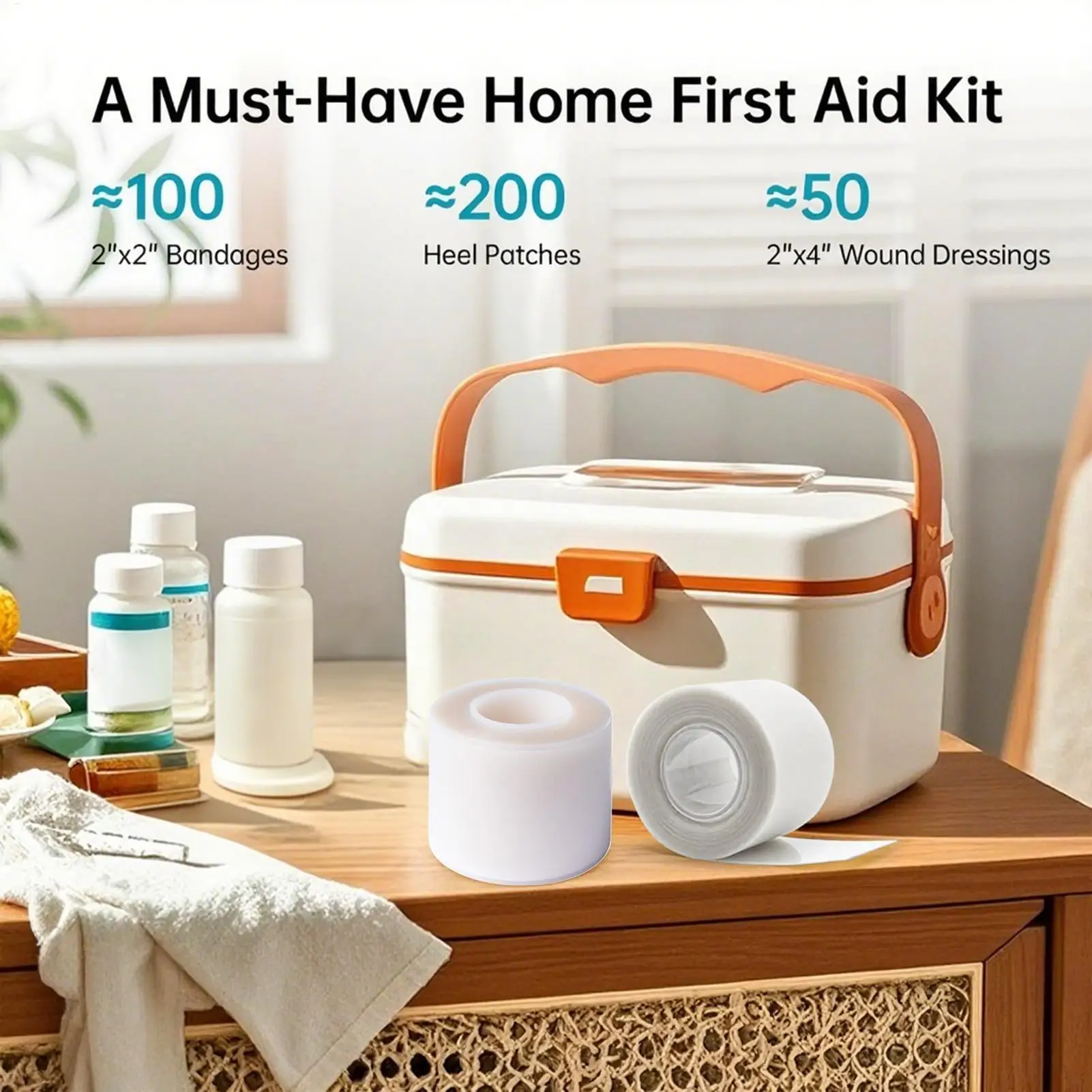 Hydrocolloid Roll For Wound Care Hydrocolloid Patch Bandages With Self-Adhesive Bed Sore Bandages Highly Absorbent For Burn