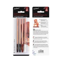 4Pcs Professional Sketch Charcoal Pencils Set Colored Soft Pastel Pencils White Carbon Pencil for Students Drawing Art Supplies 6