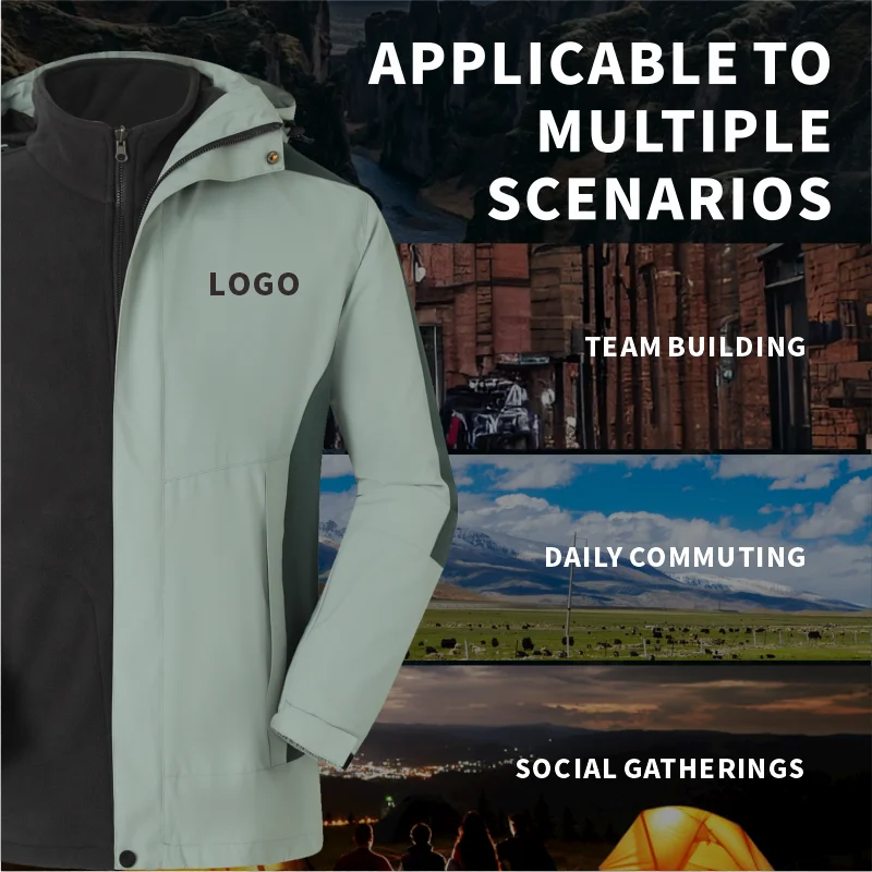Windbreaker printing free image picture thick fleece lined jackets outdoor sportswear windproof coat team clothi