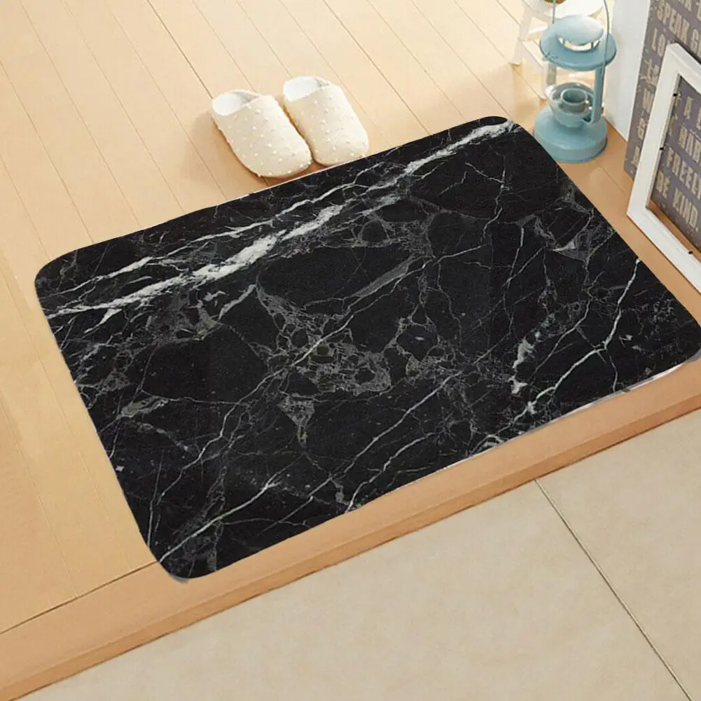 Entrance Doormat Marble Pattern Kitchen Mat Bathroom Bedroom Bedside