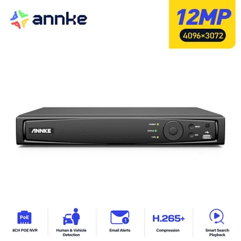 ANNKE 8CH 16CH 12MP POE Video Recorder H.265+ NVR Video Surveillance Security For 2MP 4MP 5MP 6MP 8MP/4K 12MP IP POE Camera 1