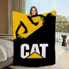 Four seasons warm soft plush blanket C-CaterpillarS design for sofa cool living room C-CATs office bedroom travel gift Flannel 2