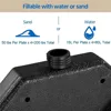 4-Piece Umbrella Base Outdoor Umbrella Stand Square Shaped Cantilever Offset Filled with Water or Sand for Garden 4