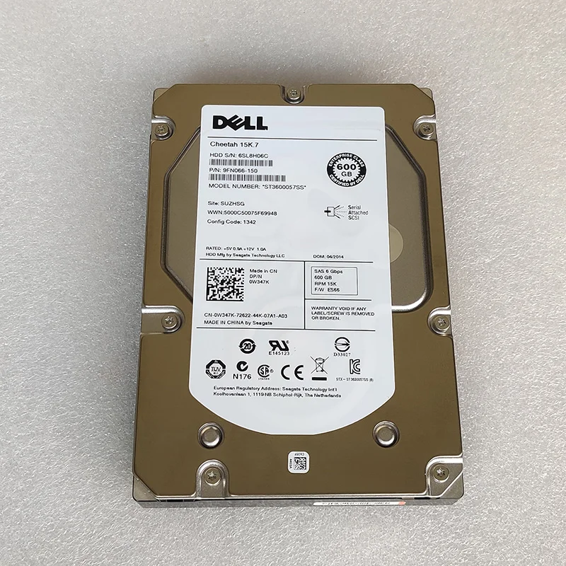 Dell 0W347K W347K ST3600057SS 600ギガバイト15000 rpm 16