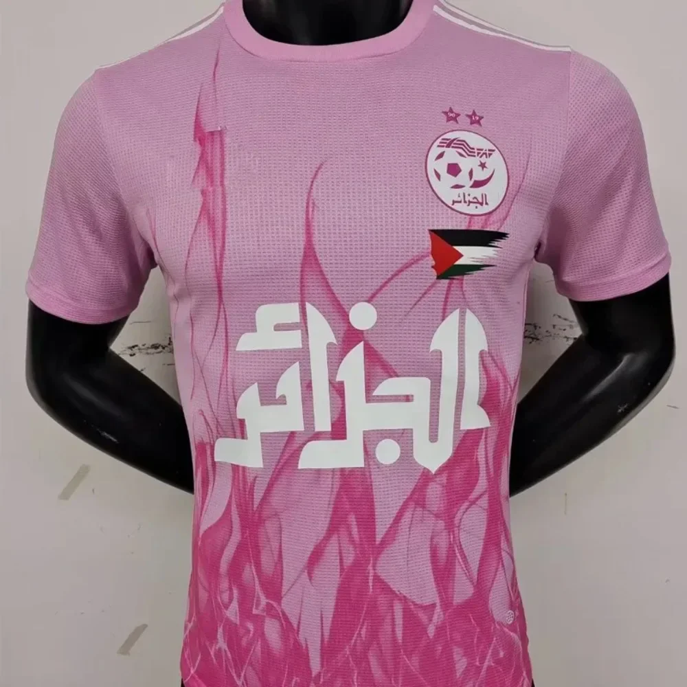 Sommer Neu 25-26 Bedrucktes Algerien Sonderedition Fußballtrikot 3D-Gedrucktes Modisches Kurzarm-T-Shirt für Herren und Damen