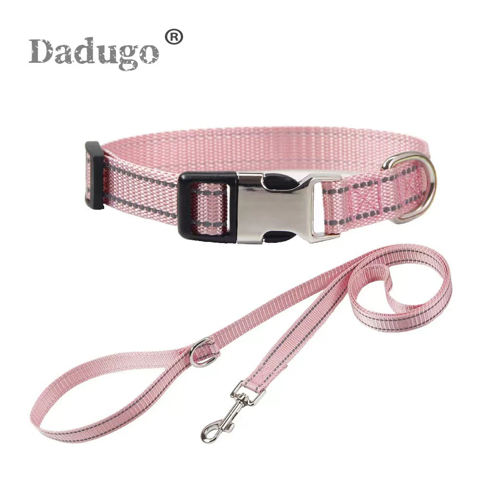 

Personalized Reflective Customized Dog Tag Collar Free Engraved ID Tag Nameplate Adjustable Durable Pet Collars Accessories