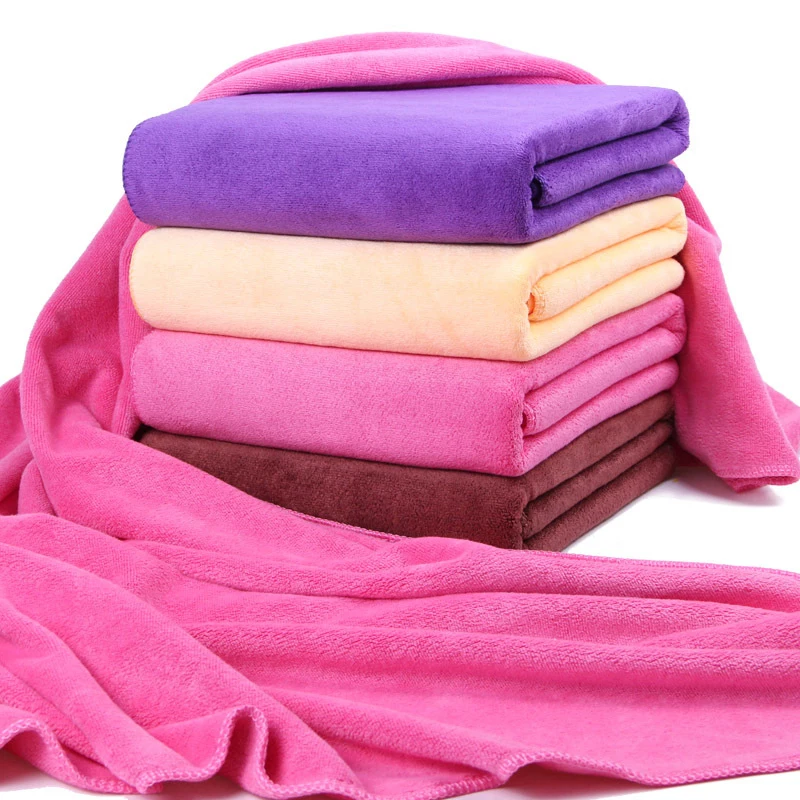Thickened large-sized ultra-fine fibertowel water absorption and quick drying multifunctional beauty salon towelsoft adult towel 2