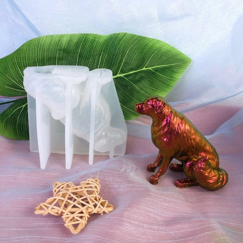 

Golden Resin Casting Mold Beautiful Golden Sculptures Crafting Silicone Mold for DIY Enthusiasts Dropship