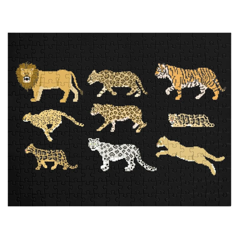 

Big Cats - The Kids' Picture Show Jigsaw Puzzle Puzzle Works Of Art Wooden Puzzle Custom Puzzle Photo