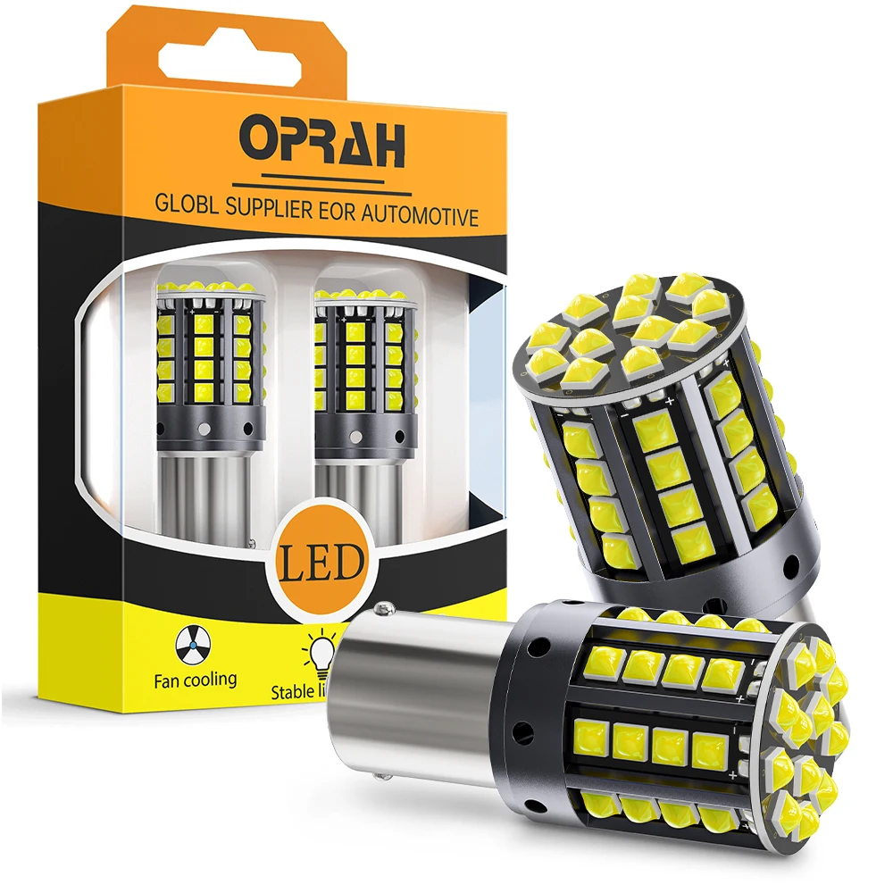 

2pcs High Power Car Light P21W PY21W W21W LED 1156 1157 BAY15D 7443 W21/5W Indicator Turn Signal Lamp Brake Bulb Canbus No Error