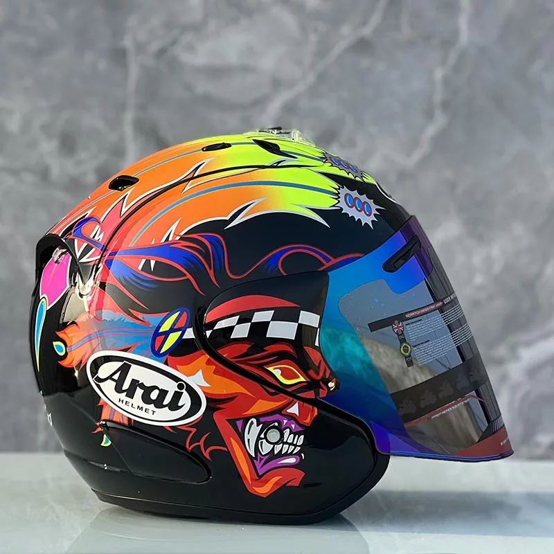 

New Arrival Half Helmet Open Face Motorcycle Helmet Women and Men Summer Season Hat Casque Casco ECE Approved