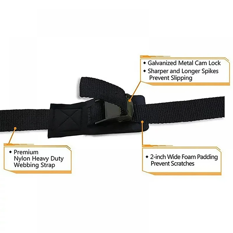 2pcs 2/3/4/5m*2.5cm Tie Down Strap Strong Ratchet Belt Luggage Bag Cargo Lashing Metal Buckle cargo tie down strap
