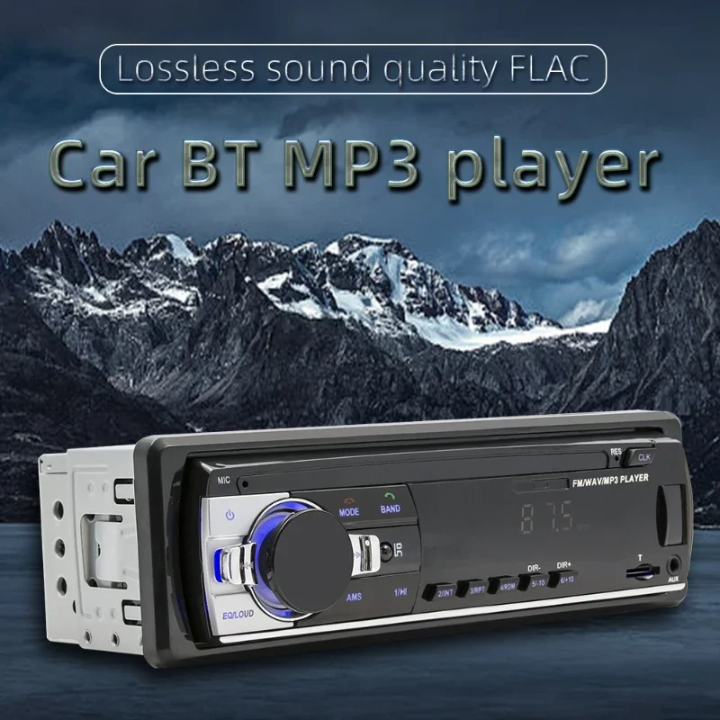 Car MP3 Player 1 Din Stereo Multimedia Digital Bluetooth FM ISO Power Aux Input USB Fm Transmitter