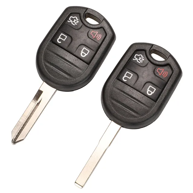 Jingyuqin Remote Car Key Shell 3/4/5 BTN Fob สำหรับ Ford Edge Explorer Ranger Expedition Mustang Escape Taurus Mazda tribute 2