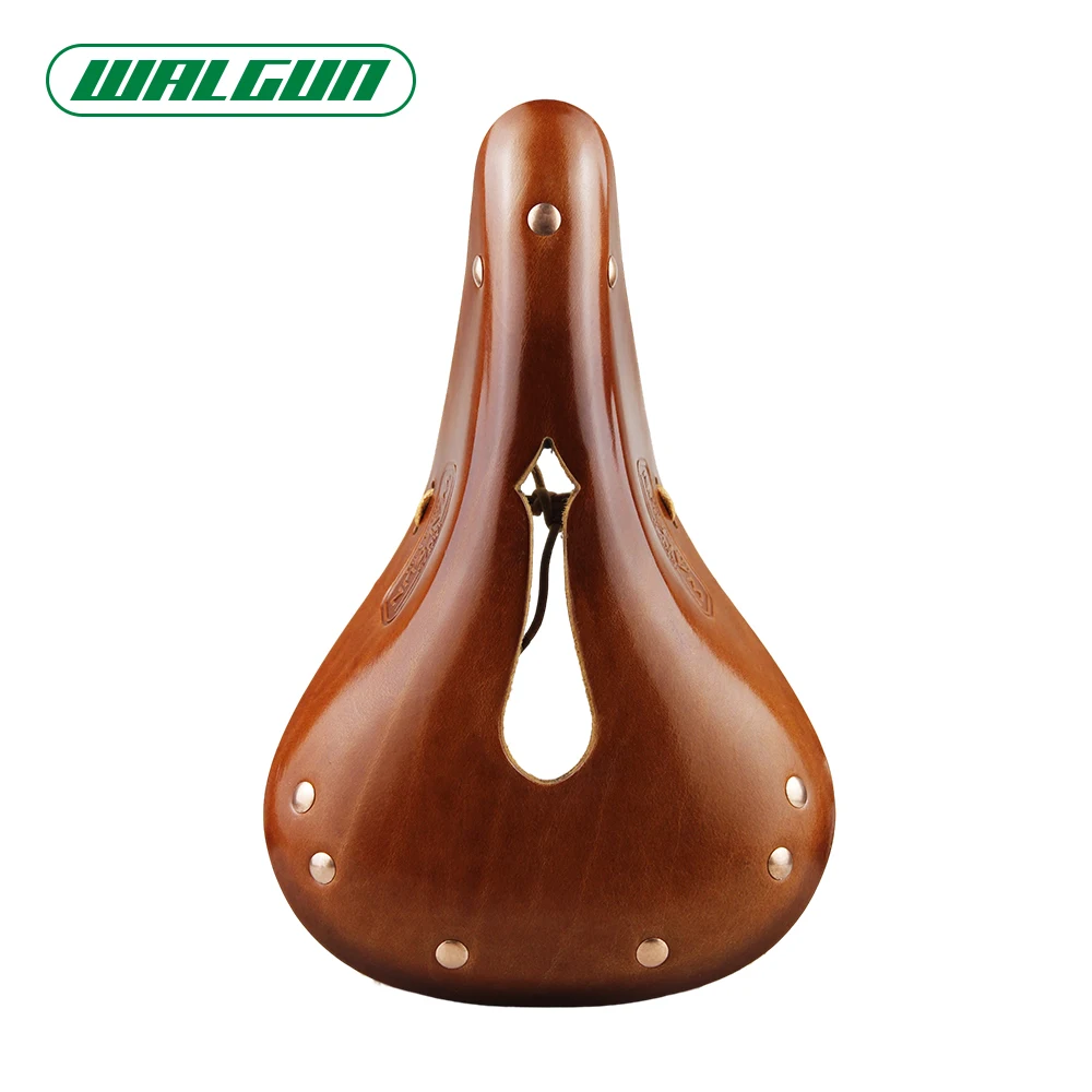WALGUN Bicycle Saddle Handcrafted Vintage Leather Saddles