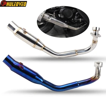 For HONDA Forza250 Forza300 NSS250 NSS300 2018-2020 Motorcycle Exhaust System Header Manifold Front Pipe Connect ID:51mm Muffler