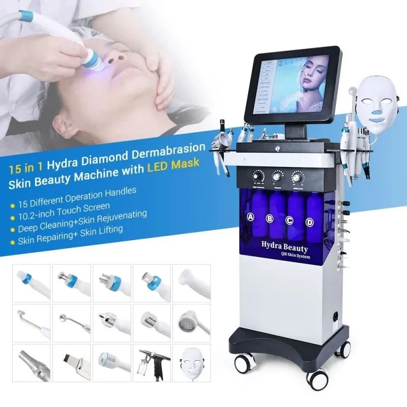 Hydro oxygen co2 bubble 15 in 1 Facial Machine
